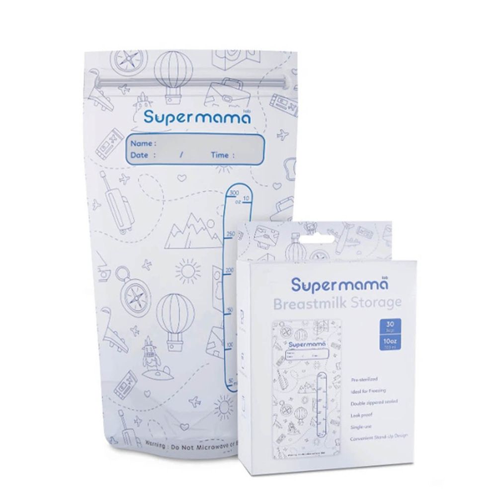 Supermama - 3D立體儲乳袋-一盒30入