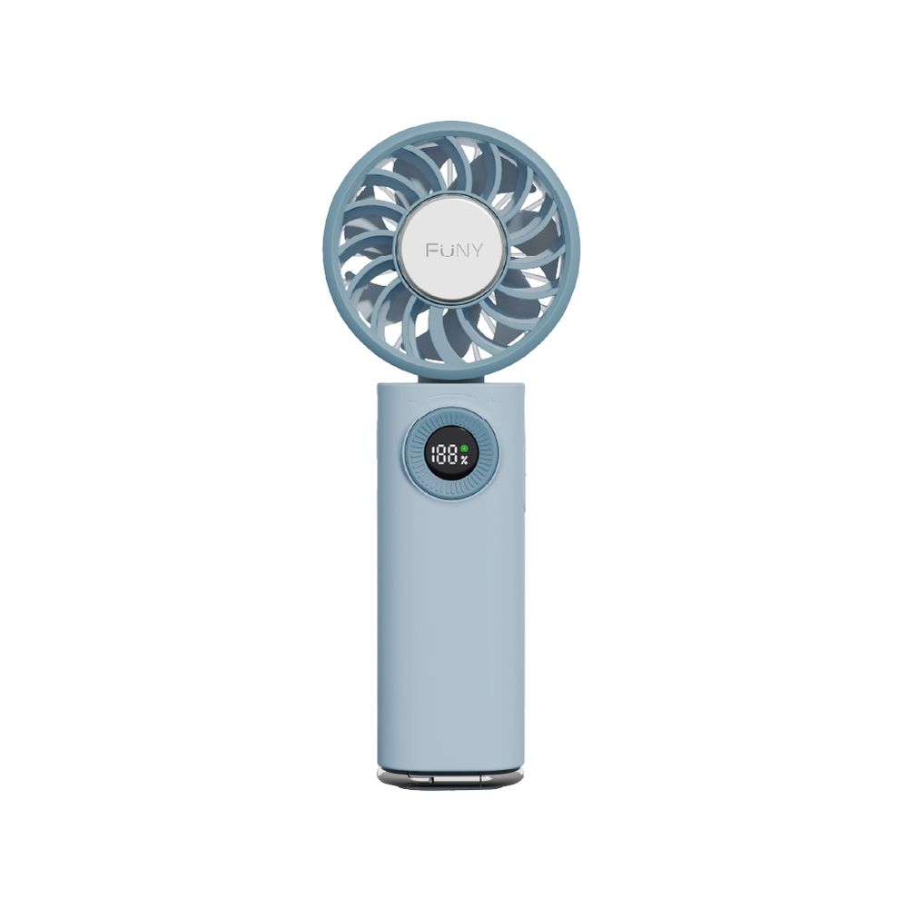 冰晶多功能手持風扇-清風藍