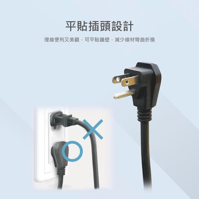 Philips 飛利浦 - 4開4座延長線 1.8M 三入組-CHP3444 黑色
