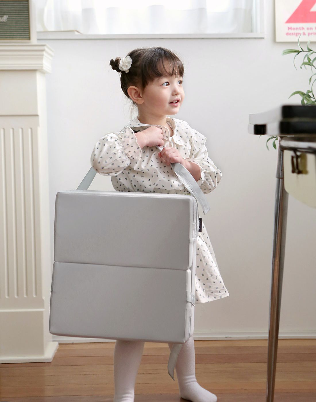 韓國 Prielle - 3段高度增高坐墊-粉紅 (35X35X4~12cm)