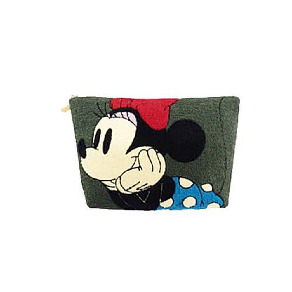 Disney 迪士尼 - ACCOMMODE相良刺繡包-米妮-墨綠 (18x28x4cm)