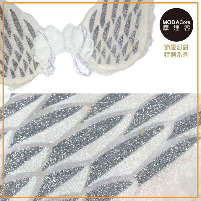 MODACore 摩達客 - 摩達客★萬聖派對變裝扮★白色大天使翅膀道具★Cosplay