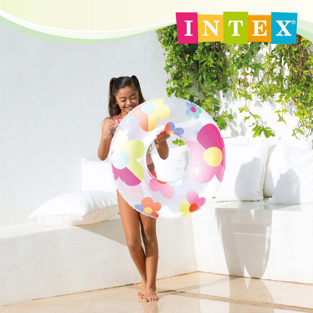 魔法造型泳圈直徑81cm 適8歲+ (59259)-花朵