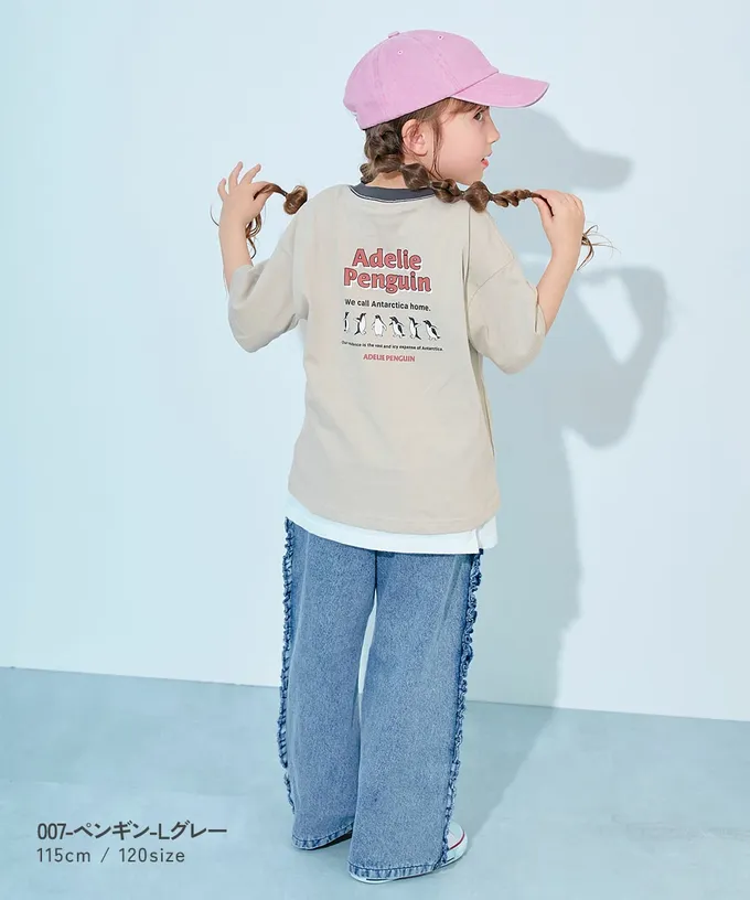 日本 devirock - 100%棉 定番印花短袖上衣-背後標籤-炭黑