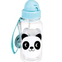 英國 Rex London - 兒童吸管水瓶-可愛熊貓(500ML)