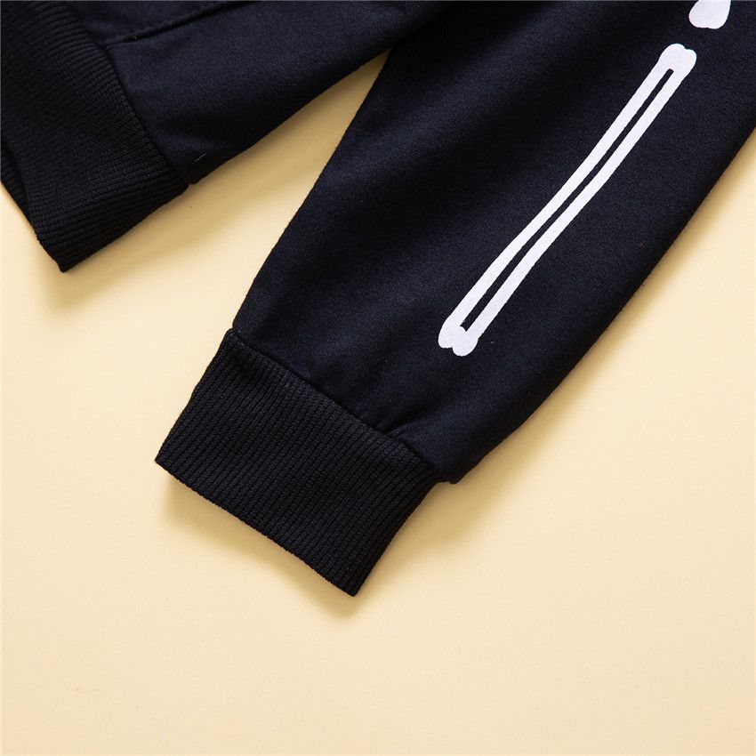 造型長袖帽T-骷髏-黑色-萬聖節裝扮