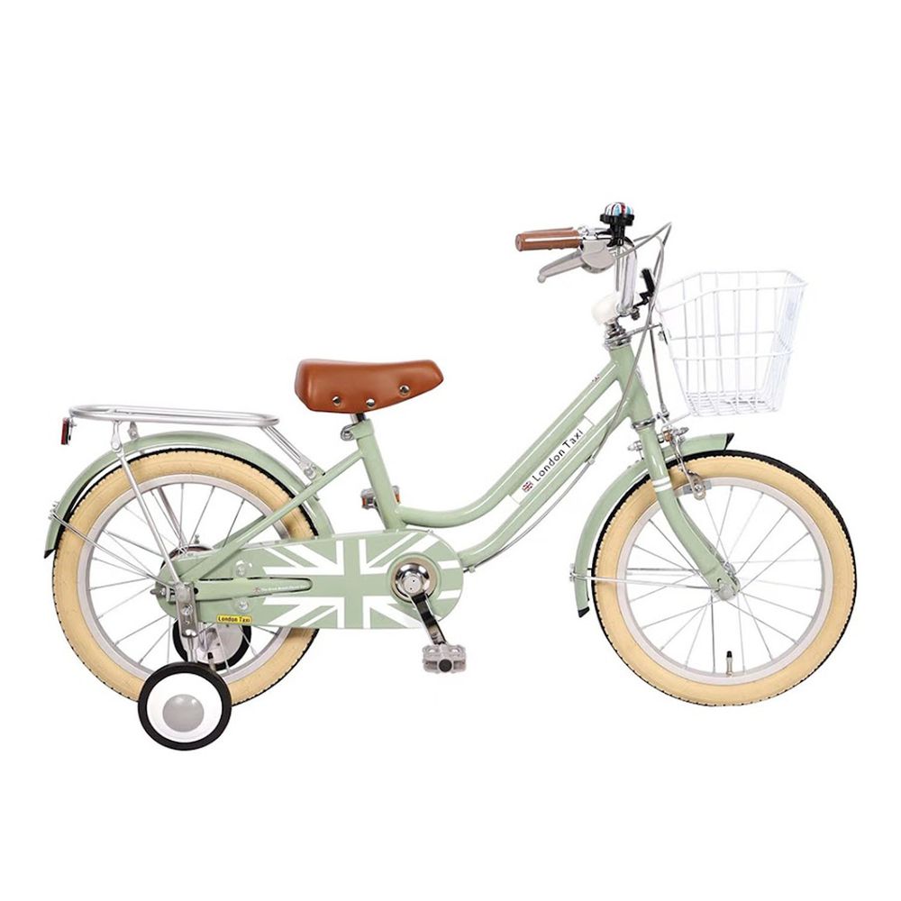 英國 London Taxi KickBike - 兒童腳踏車16吋-灰豆綠