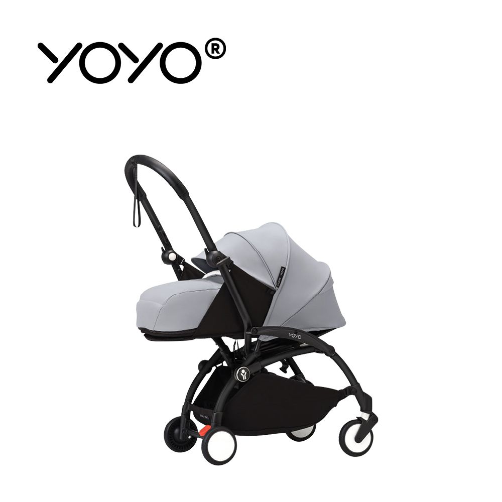 YOYO³ 0+推車組合-(含車架)-黑色車架+岩石灰
