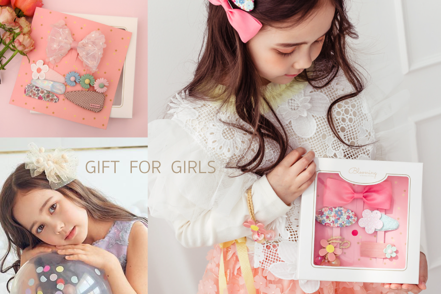 韓國 Bimbo Bimba - 髮夾2入組-Angel-玫瑰粉