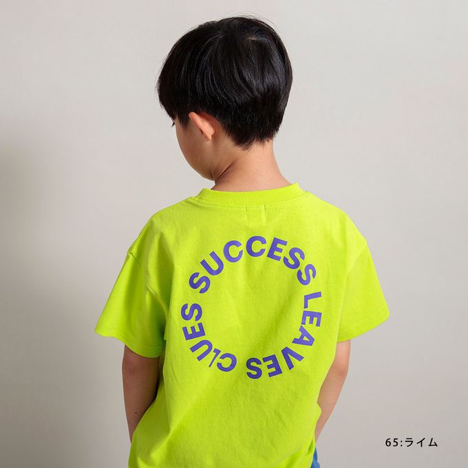 日本 BRANSHES - 100%棉 街頭印花短袖上衣-SUCCESS-亮黃