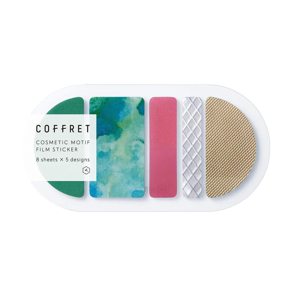 日本HITOTOKI - Coffret彩妝盤 裝飾貼紙-半圓形-綠粉