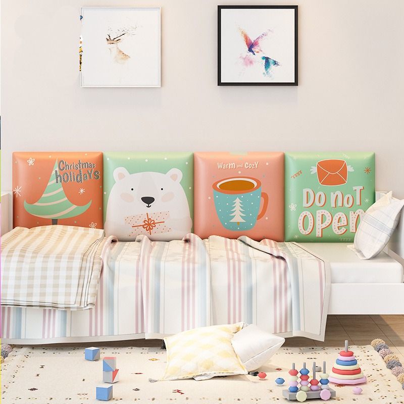 Vanibaby - 自黏式PU防撞壁貼-3片組_超厚3cm 防撞 防水 防霉 (聖誕派對系列)-款式隨機3入