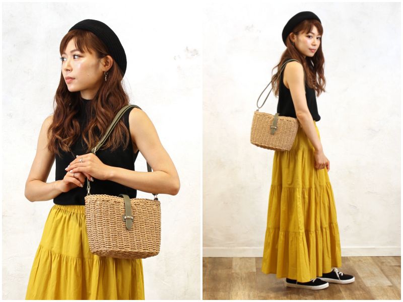 日本妞夏日最愛。草編包Ｘ編織包