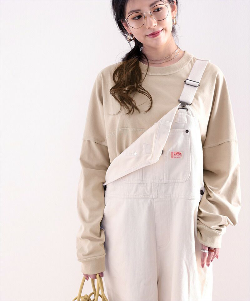 日本 Classical Elf - 落肩長版修身遮臀薄長袖上衣-灰杏