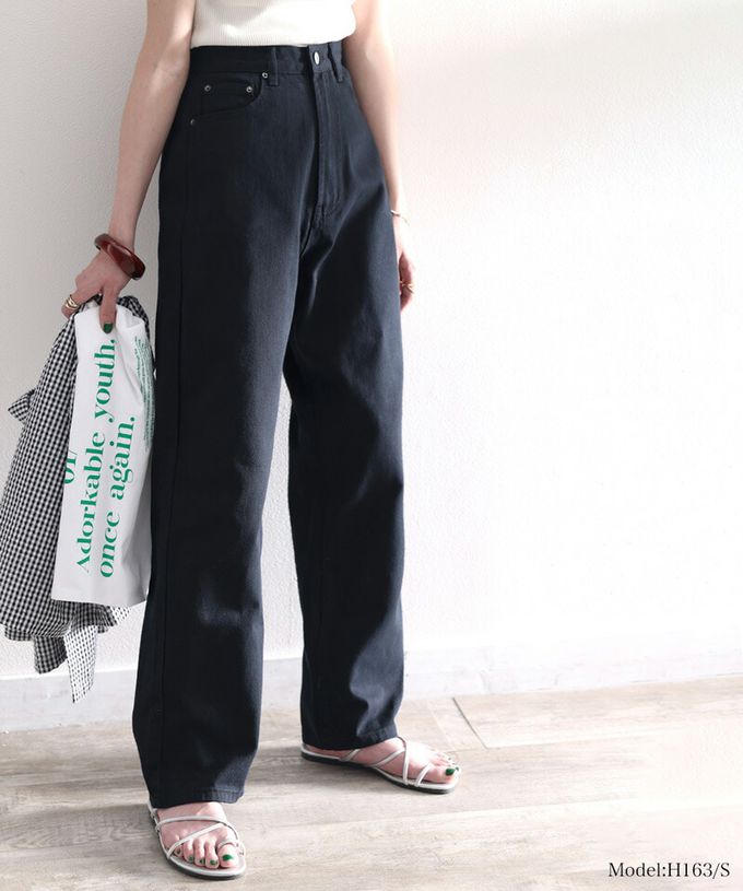 日本 Classical Elf - [熱銷NO.1]  厚磅棉混挺版美腿長褲-丹寧藍