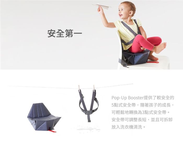 bombol - 隨變嬰幼兒餐椅(椅墊)-藍 (38*30*7)