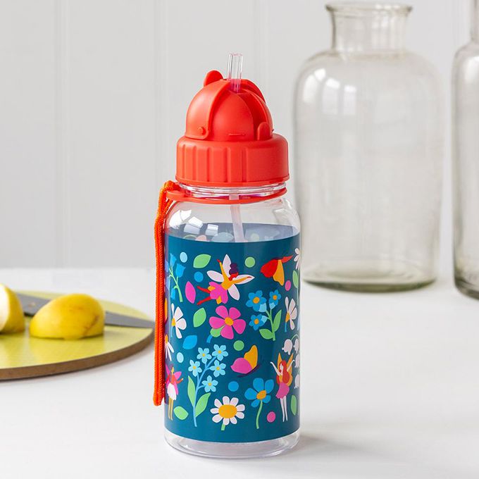 英國 Rex London - 兒童Tritan™吸管水瓶-精靈花園(500ML)