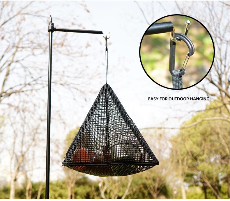 CLS - 立體三角形可懸掛曬網-大號-黑色 (43x40cm)