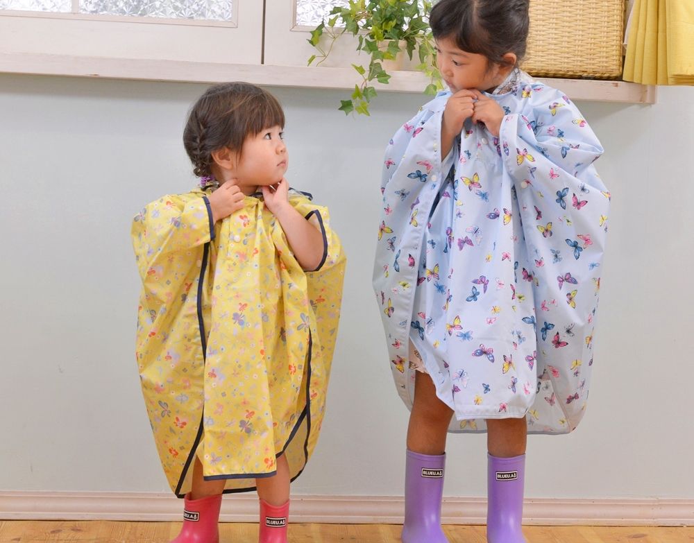 日本 akachan to issyo - 日本製防水玩沙衣/畫畫衣-交通工具-杏 (80-90㎝)-附收納袋