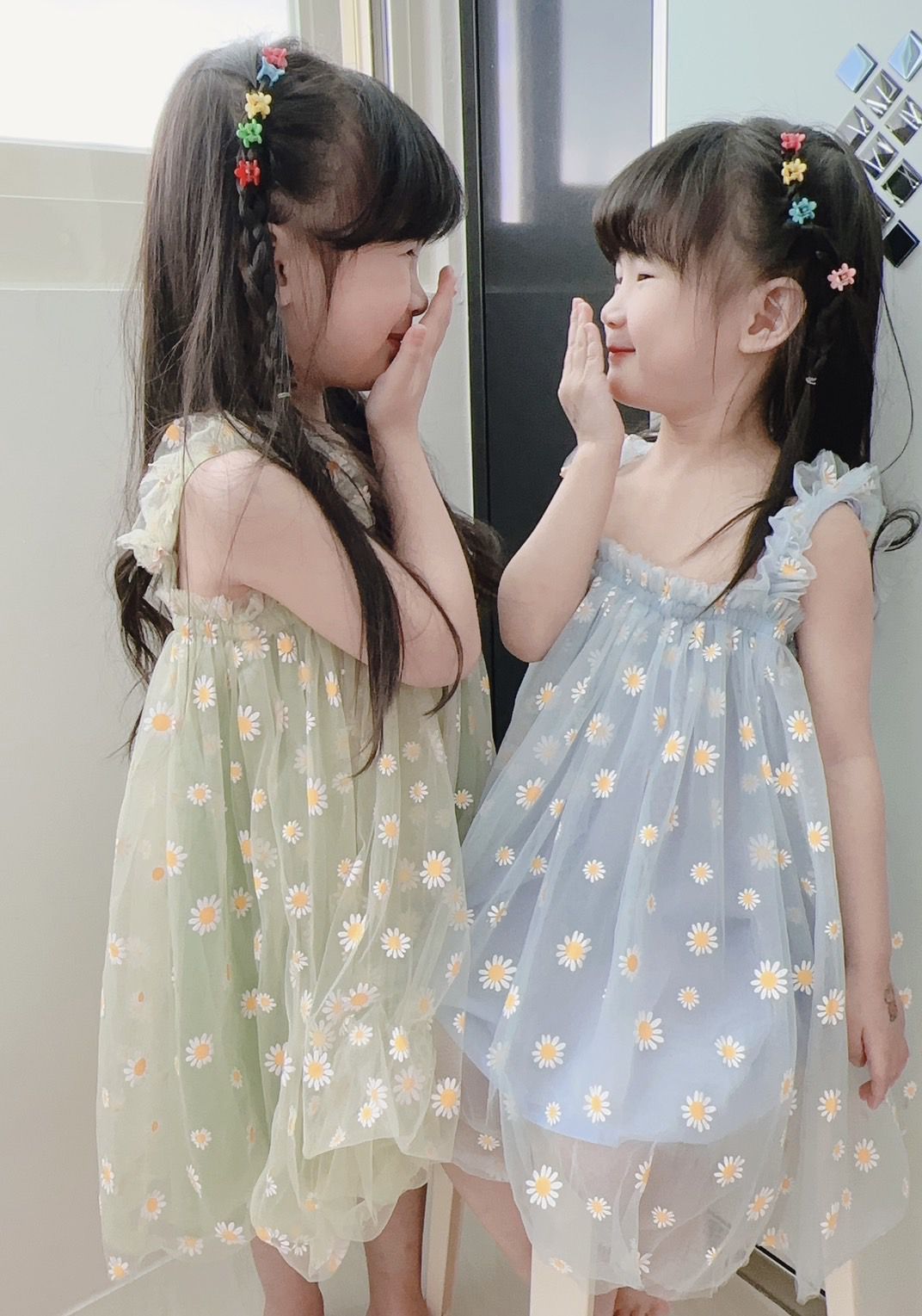 甜美吊帶連身紗裙洋裝-紅色鳳梨-粉色