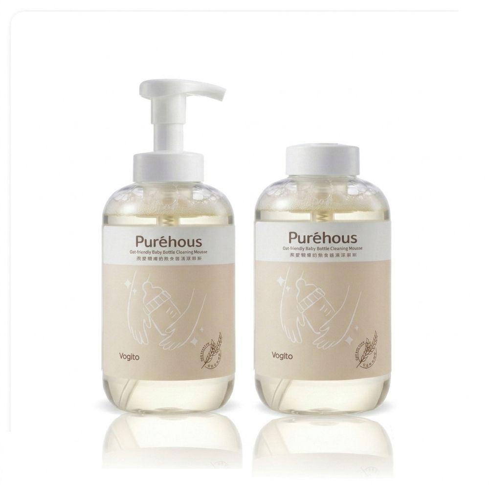 Vogito 好日照｜Puréhous 燕麥親膚奶瓶食器清潔液 800ml