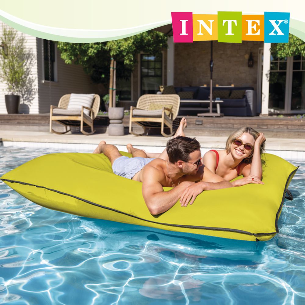 懶洋洋豪華水上浮排床198*157cm(56794EU)-芥末黃