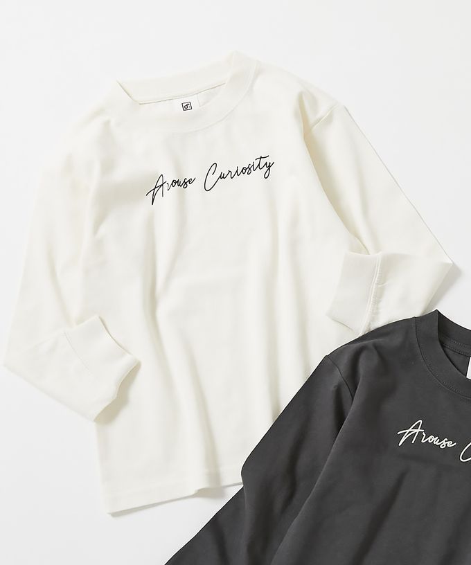 日本 devirock - 100%棉 定番印花長袖上衣-熱狗組合-磚橘