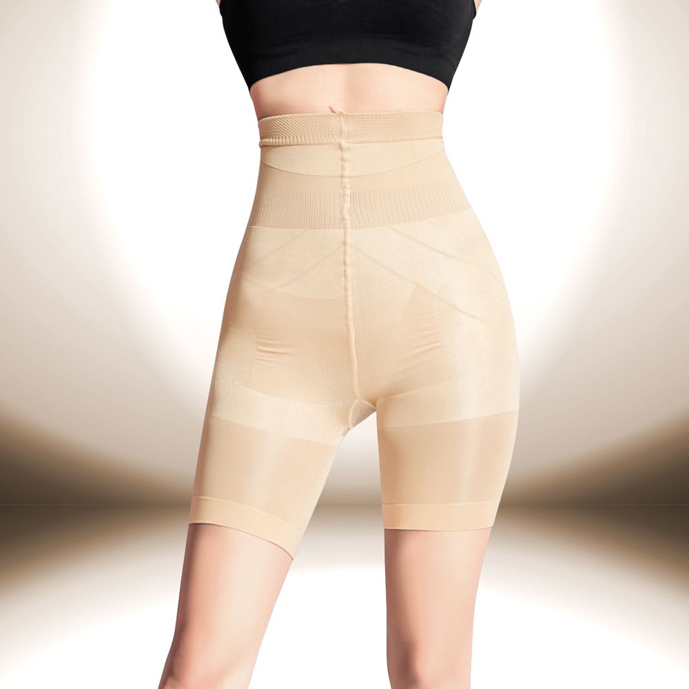 2件組-280D女神收腹塑褲-五分款-自然膚