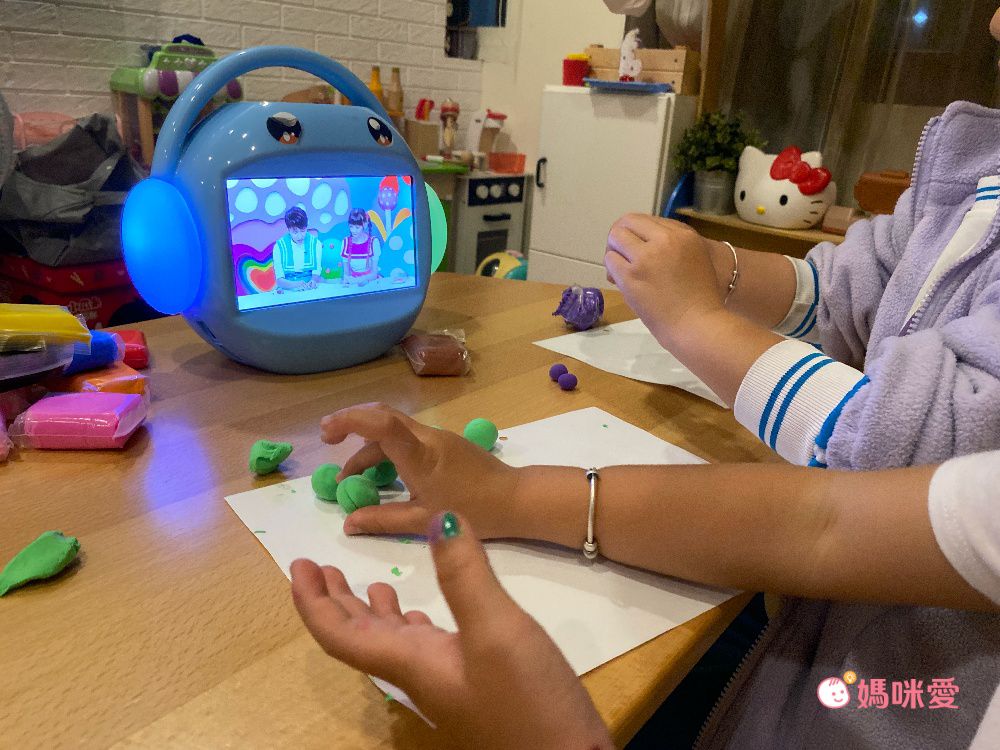 昌兒 - 兒童唱跳學習機128G-藍色-加送一支麥克風+兒童護眼相機3吋IPS大螢幕-藍色-送16G記憶卡