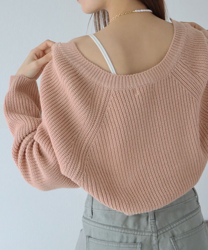 日本 BLUE EAST - 率性羅紋短版針織外套-白