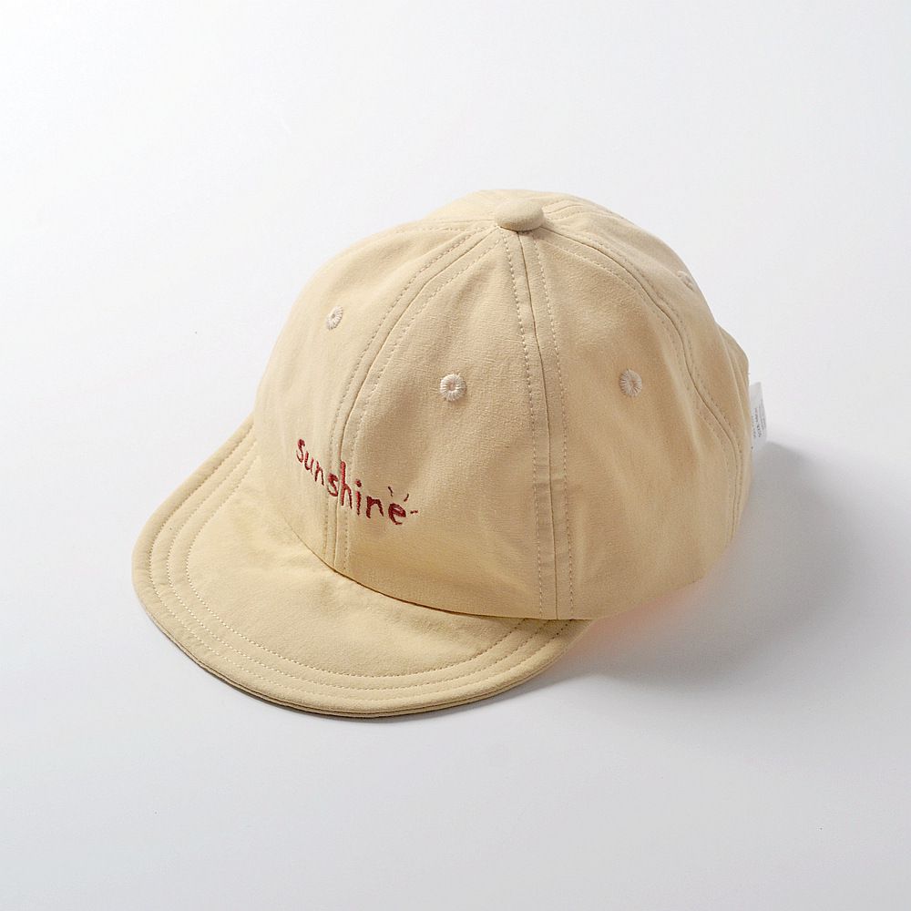字母鴨舌帽-米色