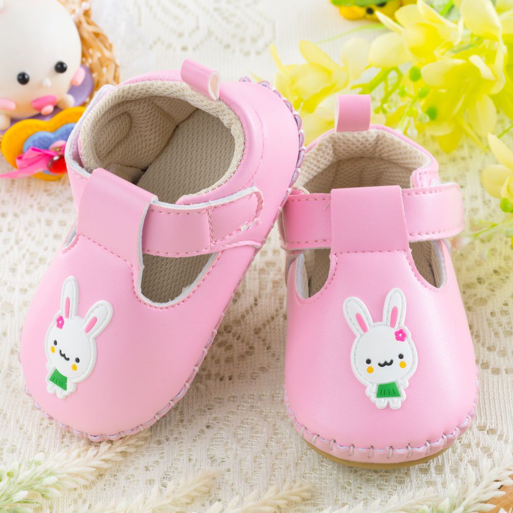 nikokids - 軟Q底學步鞋-粉色(SG573)