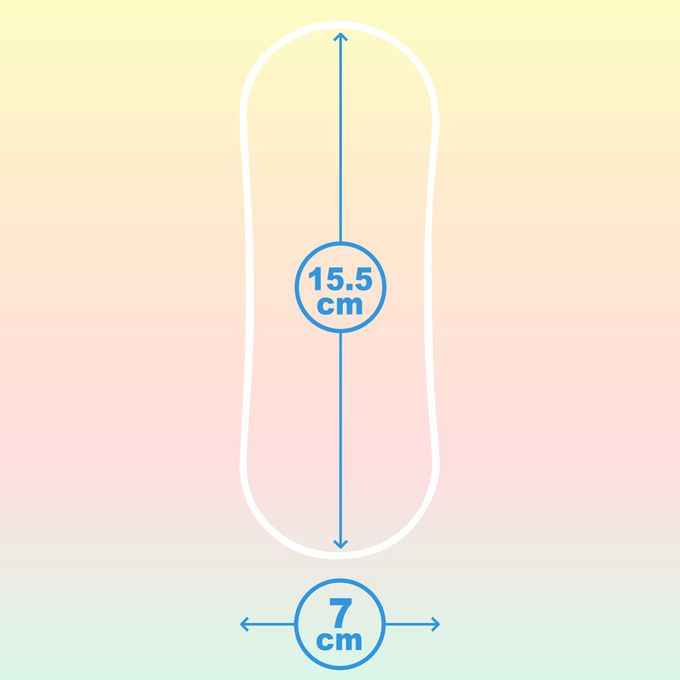 彩虹雨點 - 奈米銀抑菌護墊-(15.5cm/12片/包)