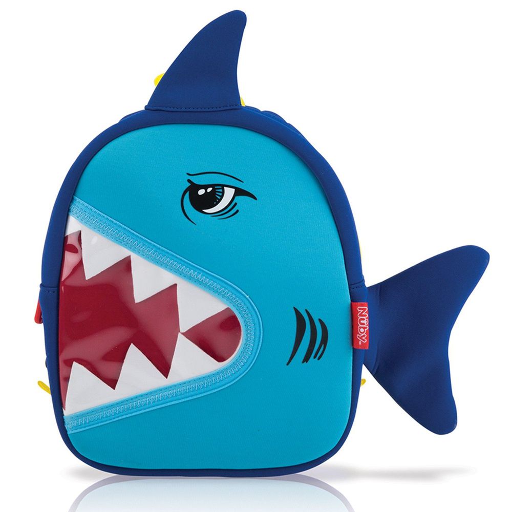 Nuby - 【Nuby】3D立體防水背包-鯊魚