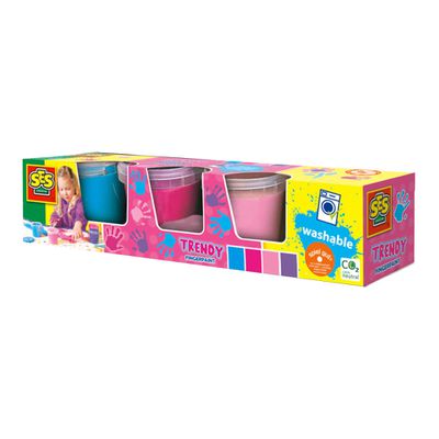 荷蘭SES Creative - 幼兒手指畫彩繪粉色系顏料組