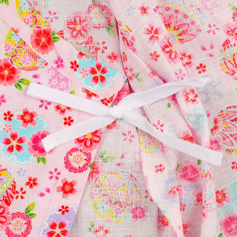 akachan honpo - 甚平包屁衣-手鞠-粉紅色