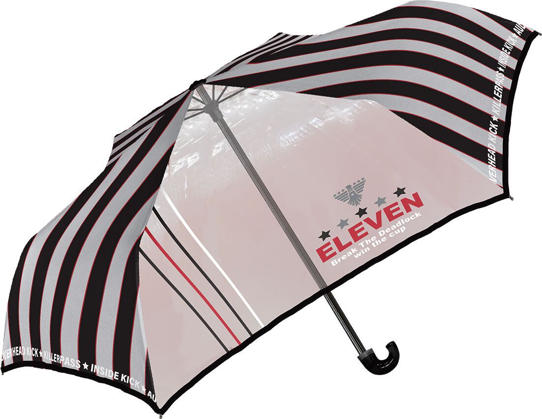 日本中谷 - 輕量透明窗兒童雨傘/折疊傘-帥氣條紋-米黑 (50cm(身高115-125cm))