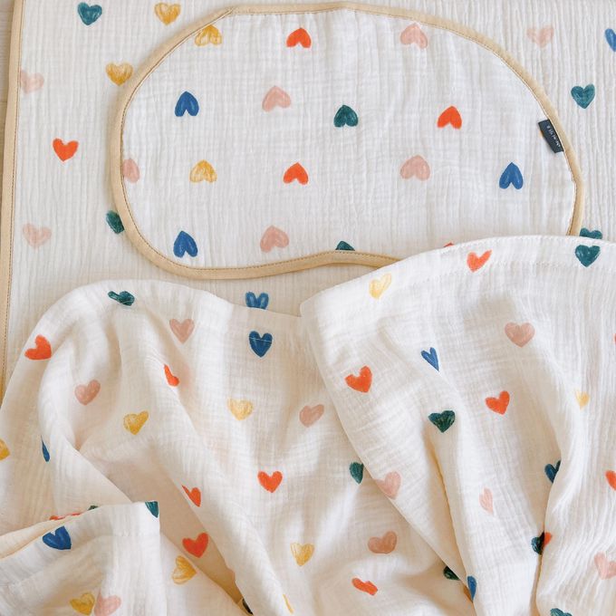 Chi-mi啾米 - 十層紗寶寶枕巾2件組