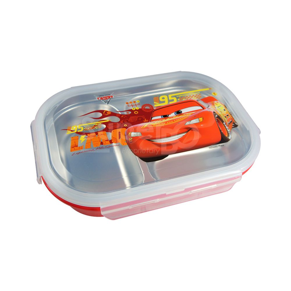 Disney 迪士尼 - 不鏽鋼多隔餐盤(1100ml)-閃電麥昆