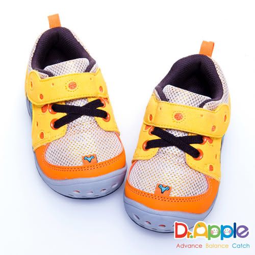 Dr. Apple - 機能童鞋_乳酪與貪吃老鼠俏皮小童-橘