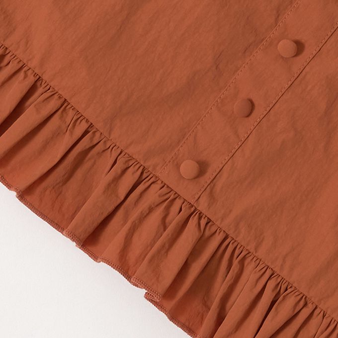 日本 Lycee mine - 可愛吊帶上衣+蓬蓬短褲2件式套裝-卡其