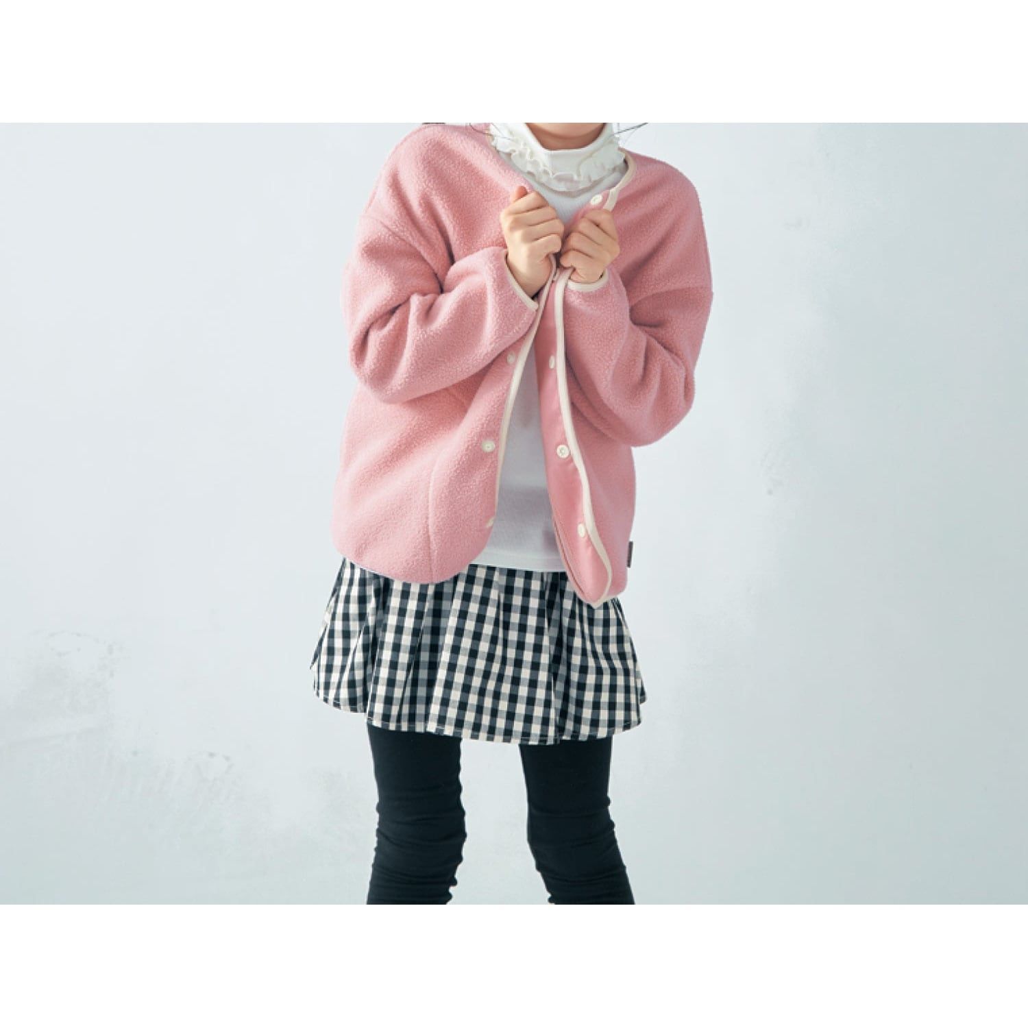 日本千趣會 - 內裡純棉泰迪熊外套-蜜桃粉