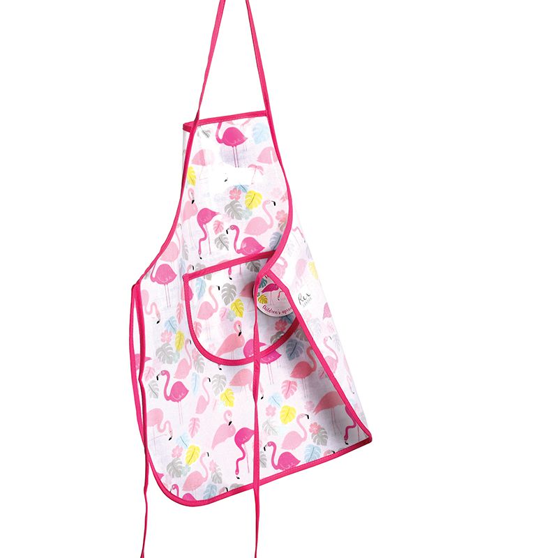 英國 Rex London - 幼兒/兒童料理/烹飪圍裙-火烈鳥