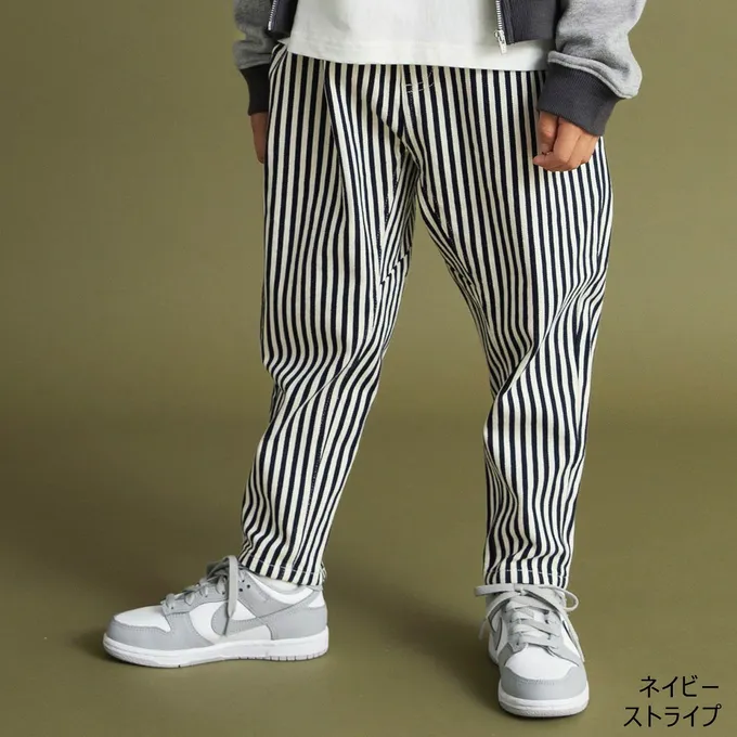 日本 BRANSHES - 大好評彈性百搭錐形長褲-素色-卡其