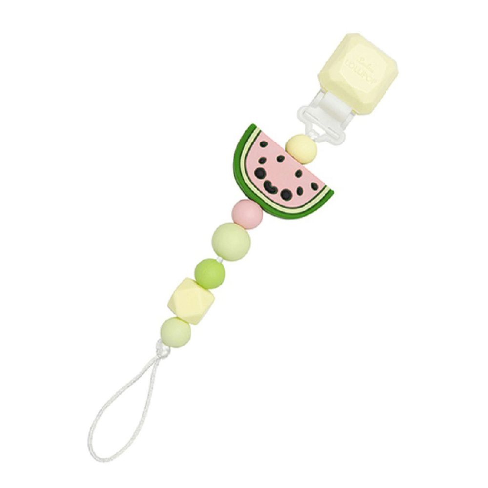 Loulou Lollipop - 加拿大 造型奶嘴鍊夾系列 ( 甜心版) - 粉嫩西瓜