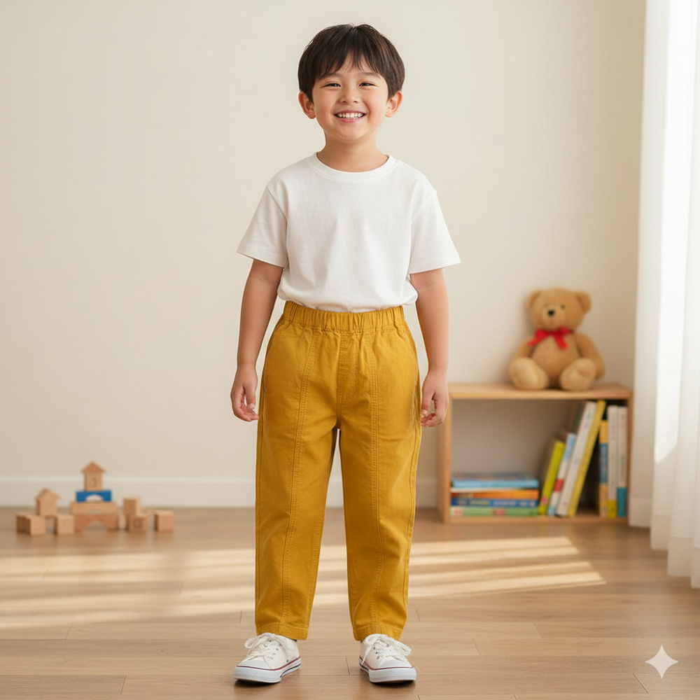 燈芯絨褲-淺棕色