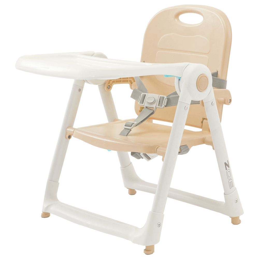 美國 ZOE - 可攜式折疊兒童餐椅-奶茶色