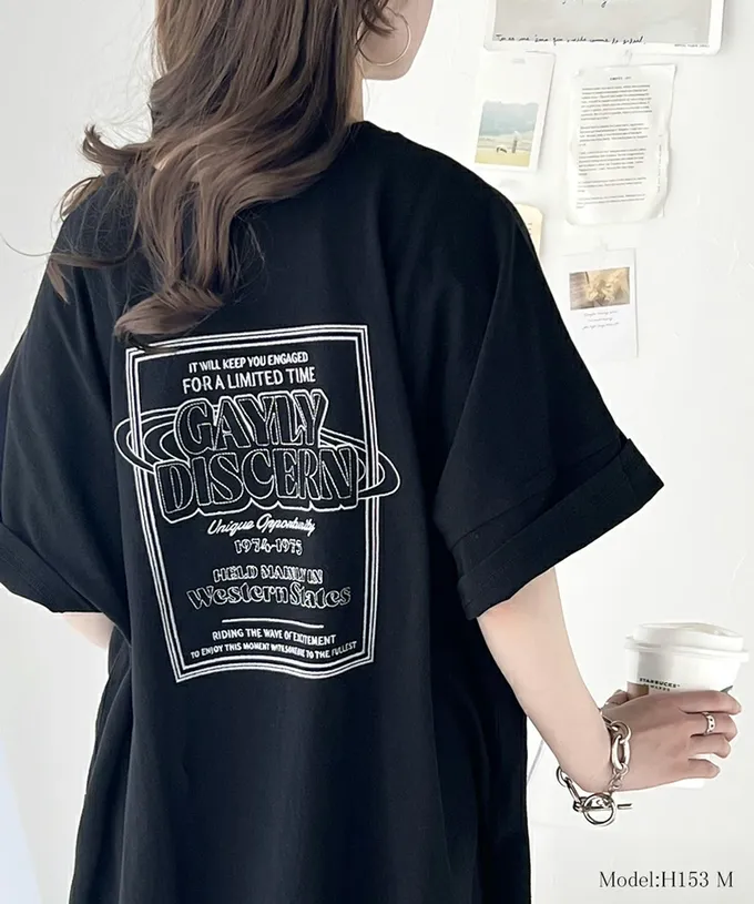 日本 Classical Elf - Java 混有機棉氣質刺繡印花短袖T恤-海軍藍