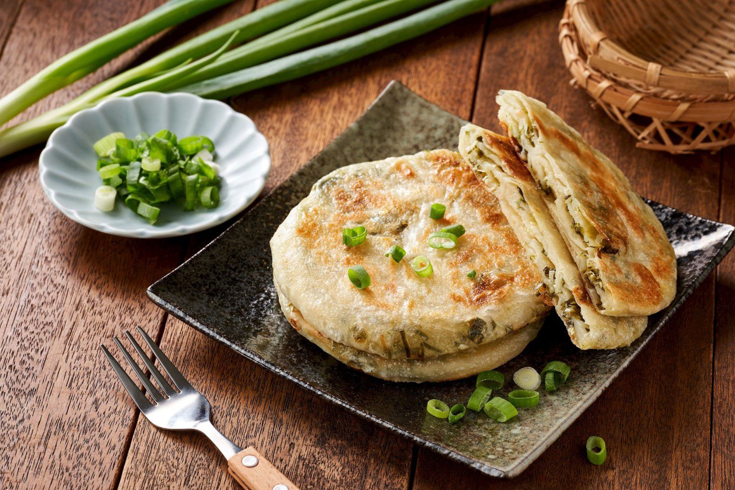 滿面香 - 厚片千層蔥油餅