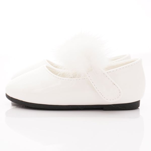 PV日式私藏 - 專櫃童鞋-氣質毛毛公主鞋款(寶寶段)-白